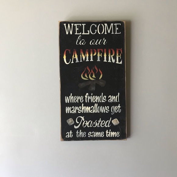 Welcome To Our Campfire Sign - Picture 5 of 5